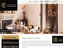 Tablet Screenshot of luxuryhotelscollection.com